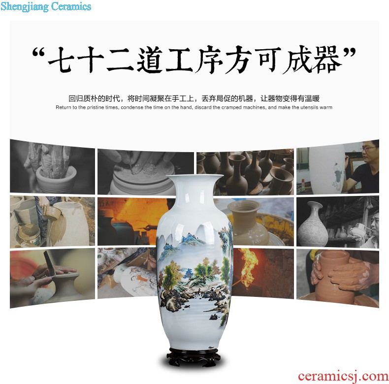 Jingdezhen ceramics furnishing articles act the role ofing is tasted household decoration of Chinese style decoration plate sitting room porch ark TV ark