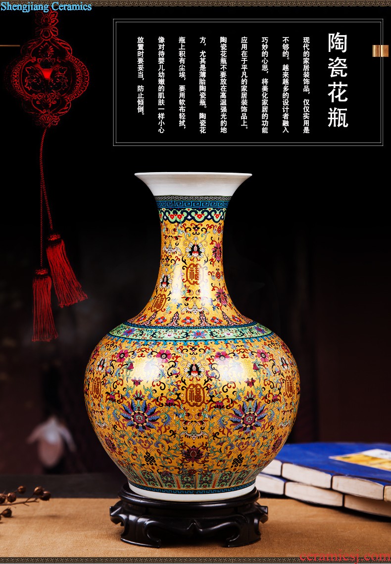 Jingdezhen ceramics vase furnishing articles flower arranging device small porcelain wine sitting room decorates porch decoration household act the role ofing is tasted