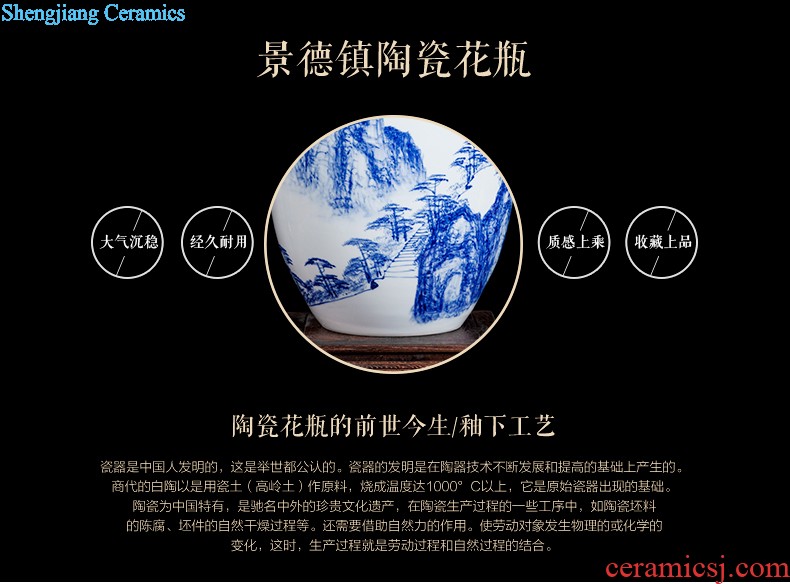 Jingdezhen ceramics furnishing articles act the role ofing is tasted household decoration of Chinese style decoration plate sitting room porch ark TV ark