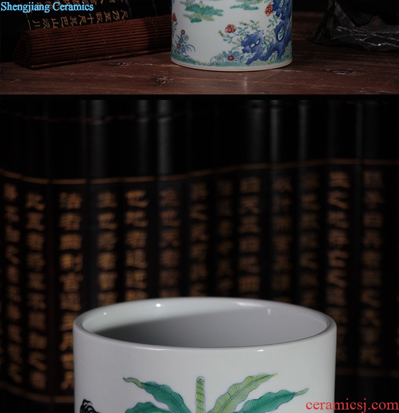 Nine domain Jingdezhen ceramic sample tea cup hand-painted color bucket RuYiBei personal master kung fu tea cups porcelain cups