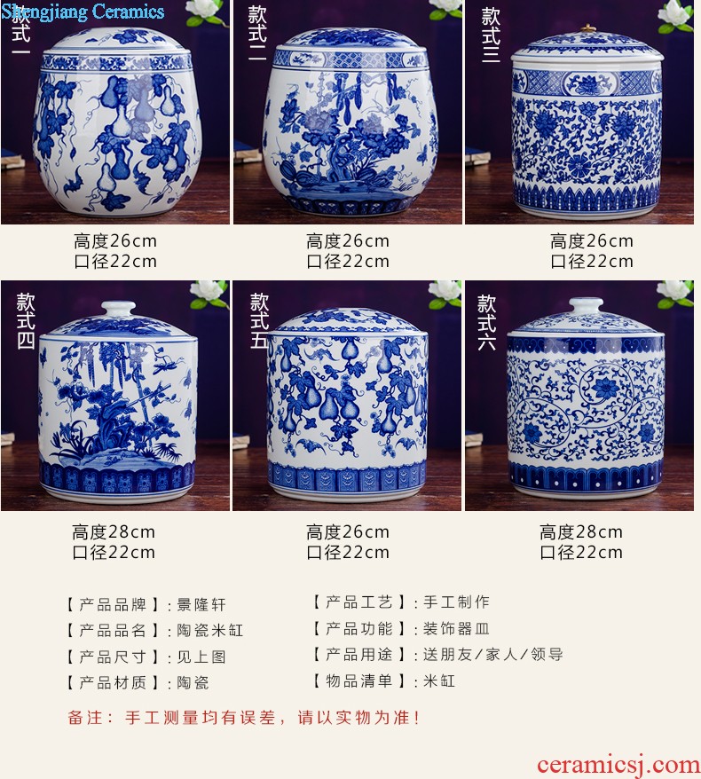 Jingdezhen ceramics antique flower arrangement of blue and white porcelain vase Chinese style furnishing articles contracted household act the role ofing is tasted the sitting room of handicraft