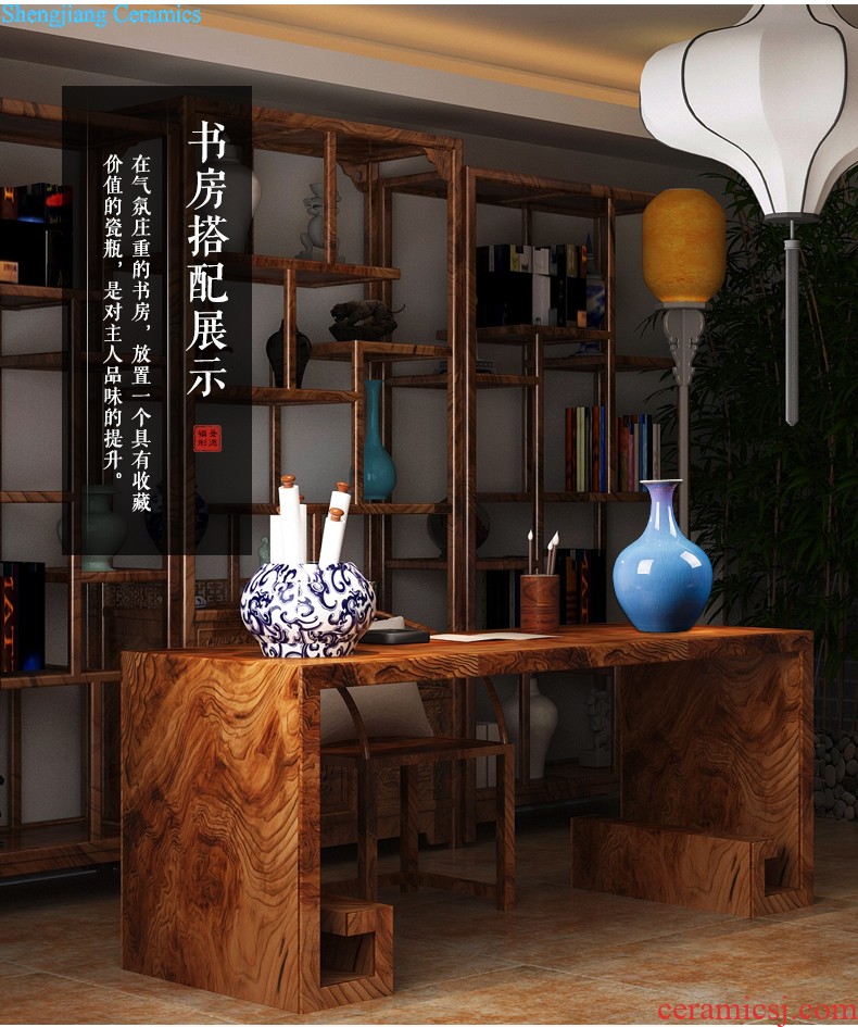 Contracted and contemporary jingdezhen chinaware big vase flower arrangement, household decoration wine porch decoration furnishing articles