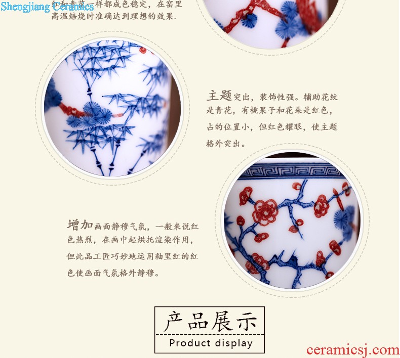 Jingdezhen blue and white ceramics youligong hand-painted sample tea cup kung fu tea cup tea cups small bowl