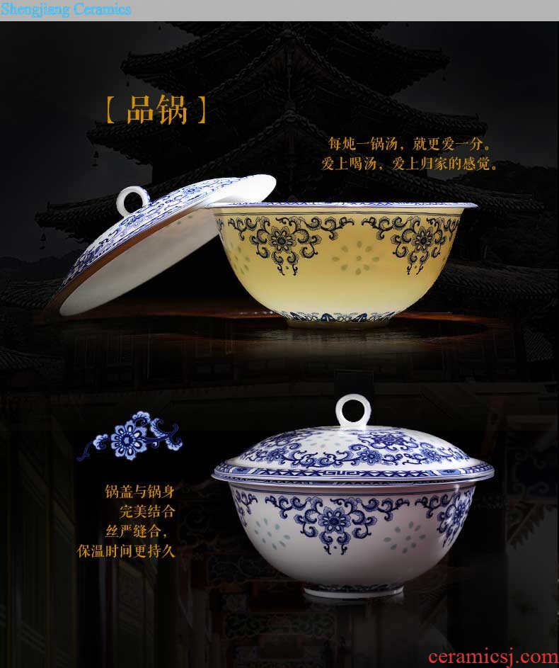 Home dishes suit Nine domain gold european-style jingdezhen ceramics tableware bone porcelain bowl chopsticks of a complete set of suits