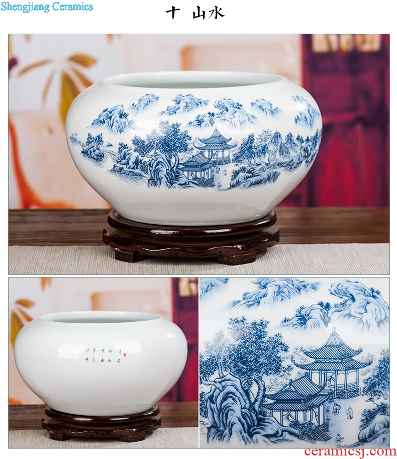 Quintessence of jingdezhen porcelain vase Contracted style ceramic vase furnishing articles sitting room with decorative bottle