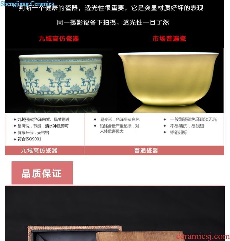 Jingdezhen ceramics hand-painted colored enamel paint sample tea cup cup dish kung fu tea tea cups master cup