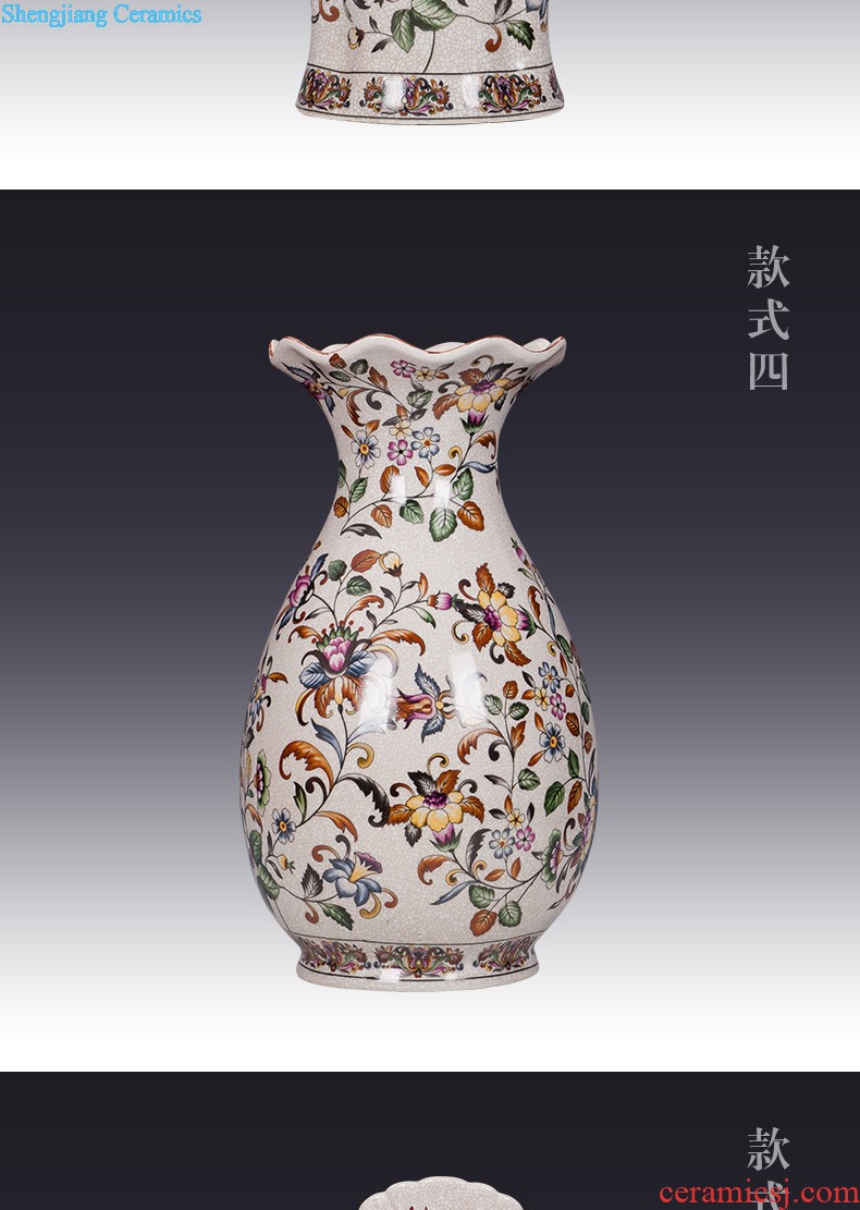 Jingdezhen ceramics hand-painted vases, flower arrangement wine porch home decoration sitting room TV ark furnishing articles