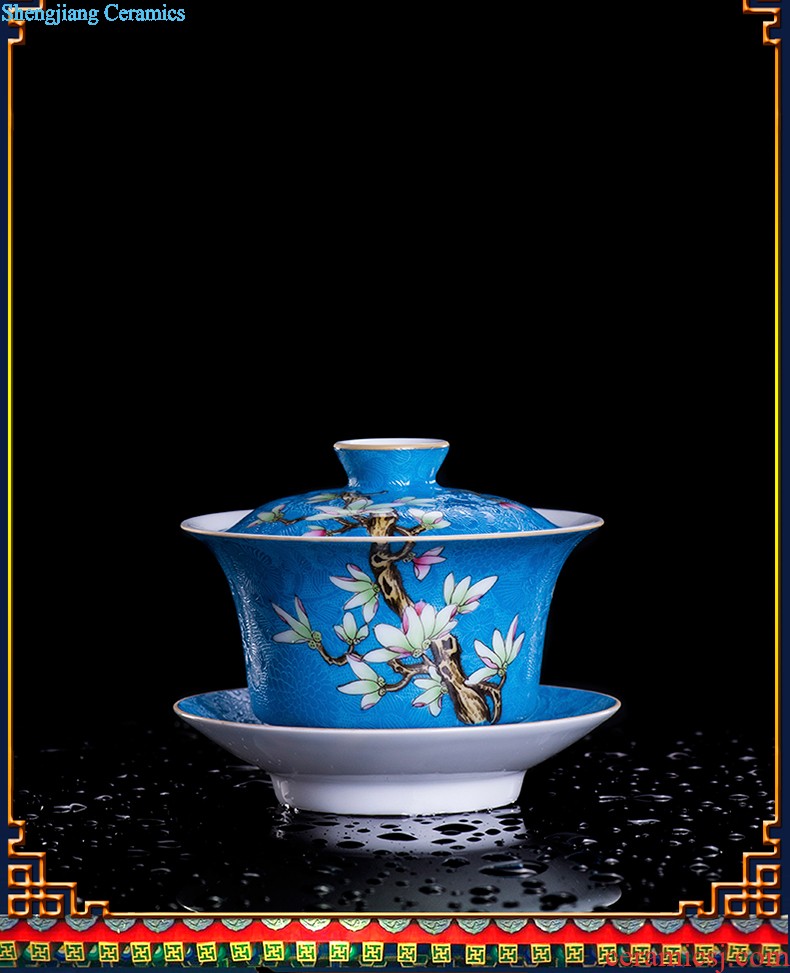 Bowl suit of jingdezhen ceramic tableware 4.5 inch tall bowl 6 inch rainbow noodle bowl creative household bone porcelain rice bowls