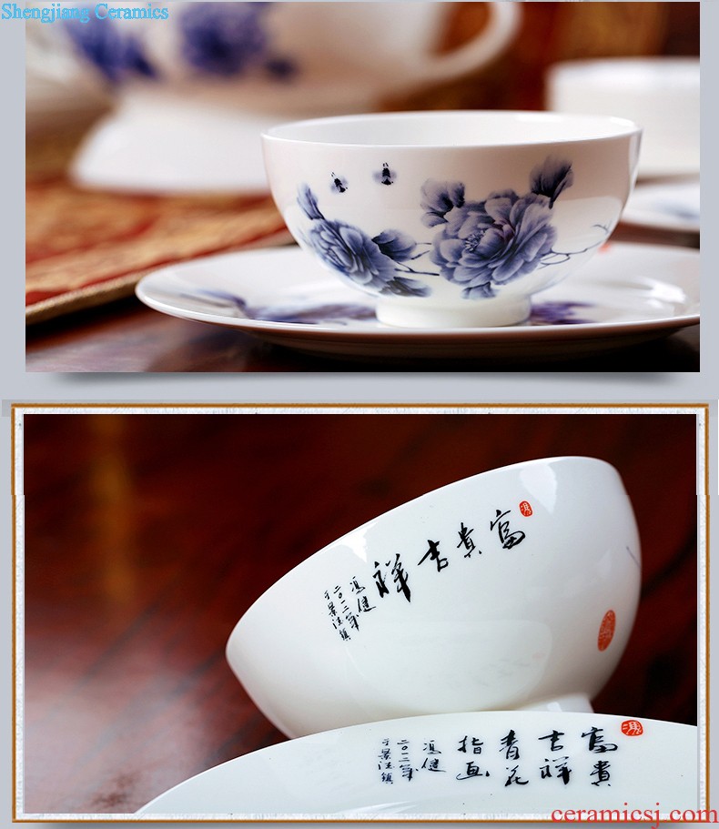 【 】 nine domain jingdezhen porcelain Pastel landscape bone China cups Jiangxi province famous trademark