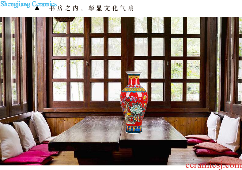 Jingdezhen ceramics hand-painted vases, flower arrangement wine porch home decoration sitting room TV ark furnishing articles