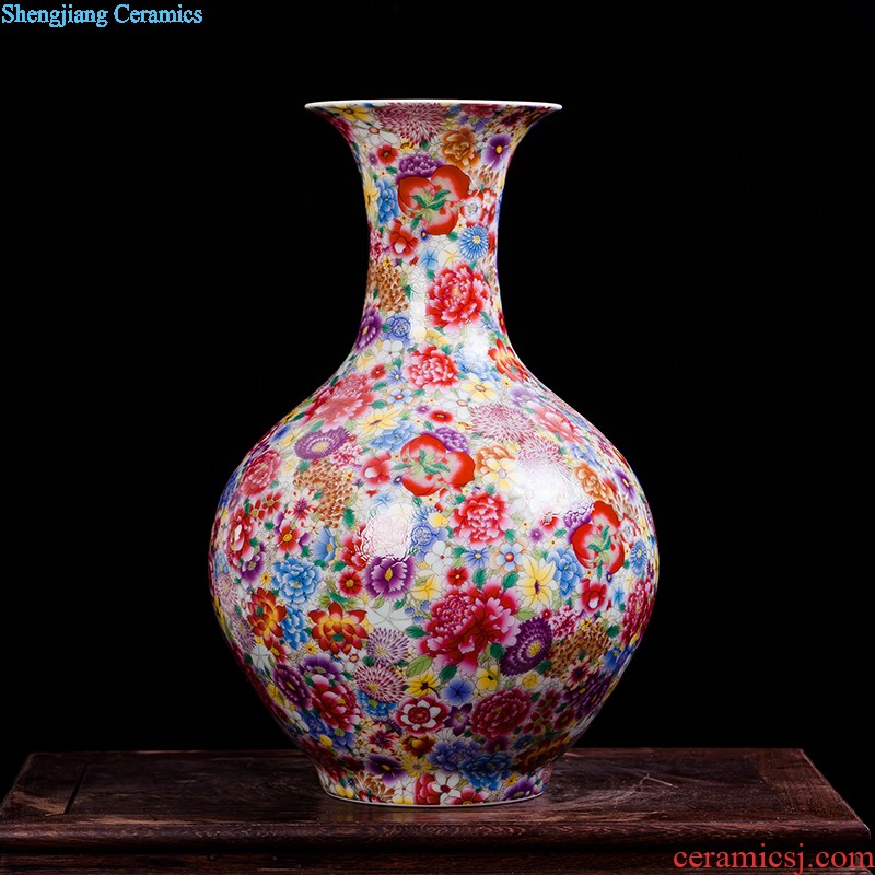 Jingdezhen ceramics hand-painted porcelain vase wine porch home wine ark adornment sitting room TV ark furnishing articles