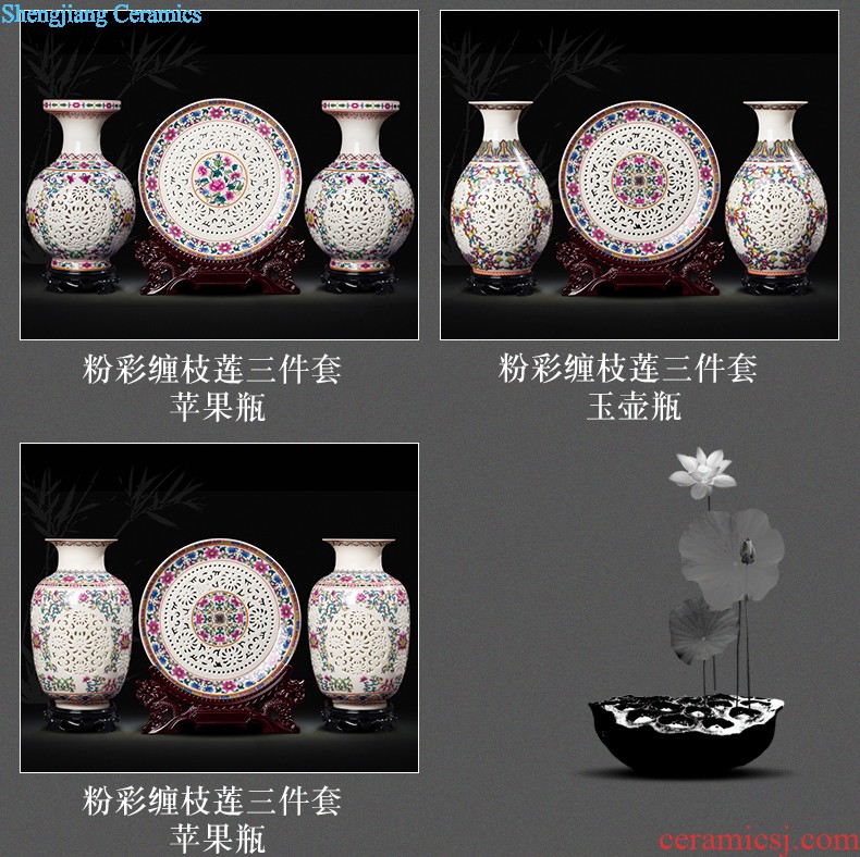 Jingdezhen ceramics furnishing articles hang dish sitting room ark Chinese arts and crafts decoration home decoration plate of town house