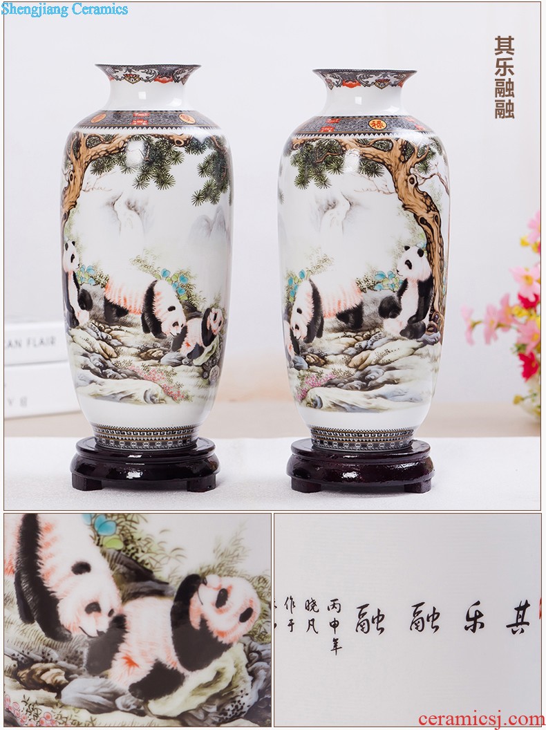 Jingdezhen ceramics design modern vogue to live in the living room beaming pastel yellow vase new home furnishing articles