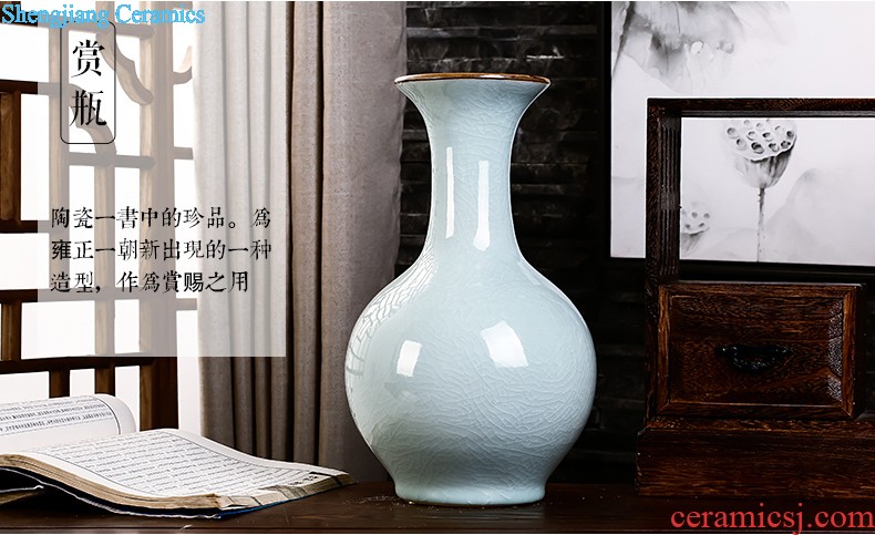 Jingdezhen vase furnishing articles living room contracted white large flower arranging ceramics vase decoration home decoration