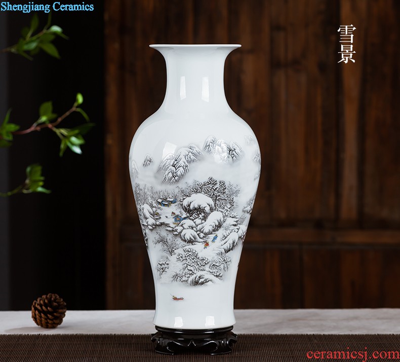 Jingdezhen ceramics furnishing articles act the role ofing is tasted household decoration of Chinese style decoration plate sitting room porch ark TV ark