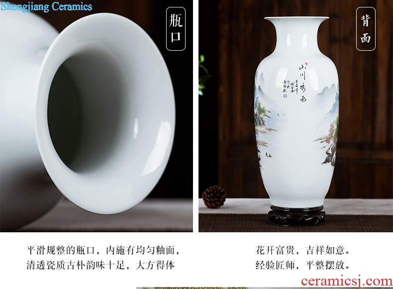 Jingdezhen ceramics furnishing articles act the role ofing is tasted household decoration of Chinese style decoration plate sitting room porch ark TV ark