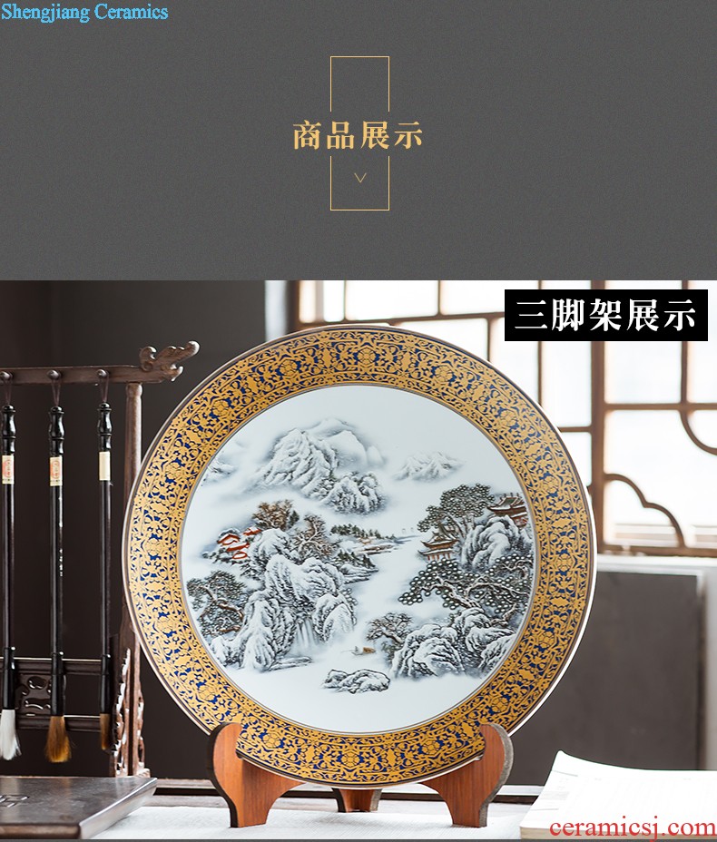 Archaize of jingdezhen ceramics craft vase hankage green rich ancient frame wine sitting room adornment home furnishing articles