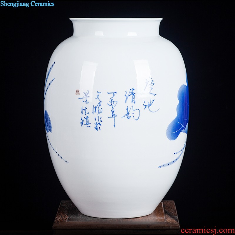 Jingdezhen ceramics furnishing articles act the role ofing is tasted household decoration of Chinese style decoration plate sitting room porch ark TV ark