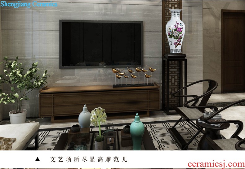 Jingdezhen ceramics furnishing articles act the role ofing is tasted household decoration of Chinese style decoration plate sitting room porch ark TV ark