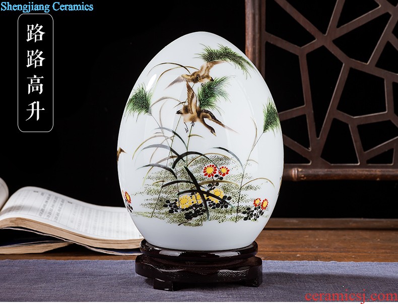 Jingdezhen ceramics flower vase creative modern new Chinese style home sitting room adornment TV ark furnishing articles