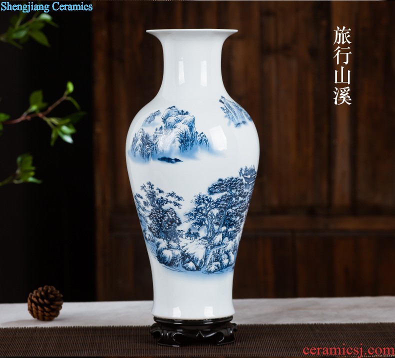 Jingdezhen ceramics furnishing articles act the role ofing is tasted household decoration of Chinese style decoration plate sitting room porch ark TV ark