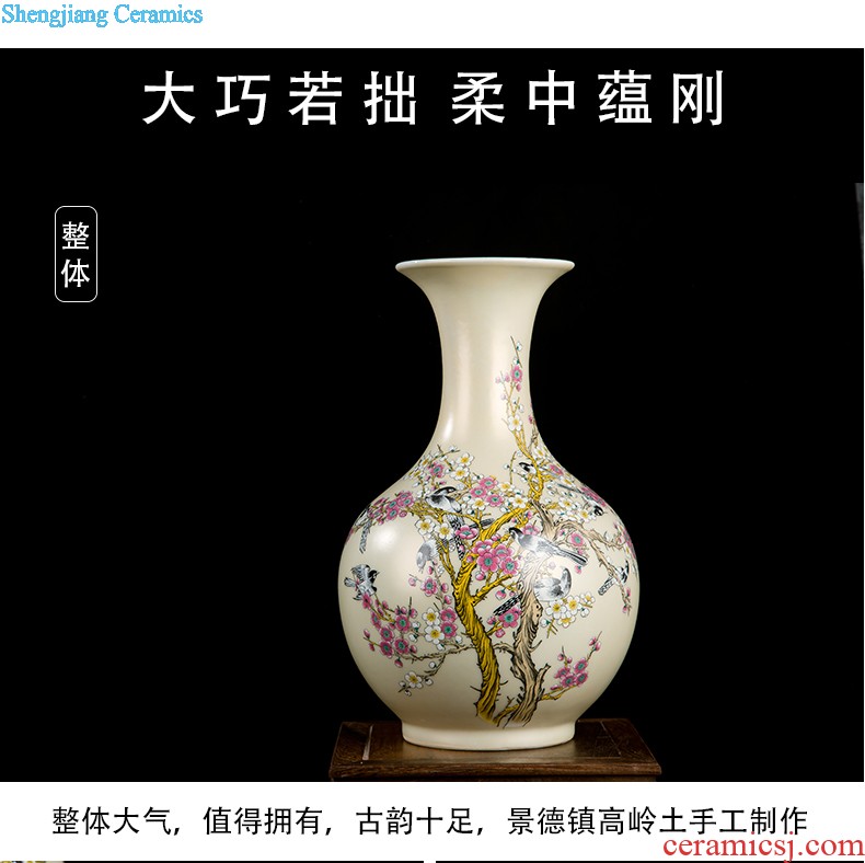 Jingdezhen ceramics, antique Ming and qing dynasty kiln crack vases furnishing articles flower arrangement home wine ark adornment furnishing articles