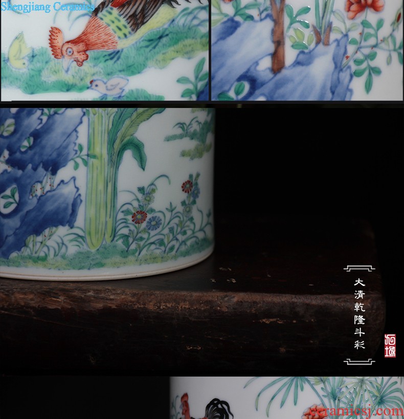 Nine domain Jingdezhen ceramic sample tea cup hand-painted color bucket RuYiBei personal master kung fu tea cups porcelain cups