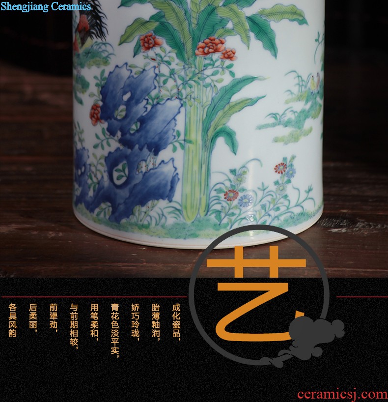 Nine domain Jingdezhen ceramic sample tea cup hand-painted color bucket RuYiBei personal master kung fu tea cups porcelain cups