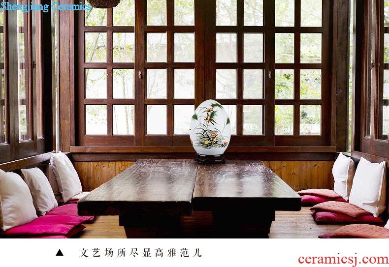 Jingdezhen ceramics flower vase creative modern new Chinese style home sitting room adornment TV ark furnishing articles