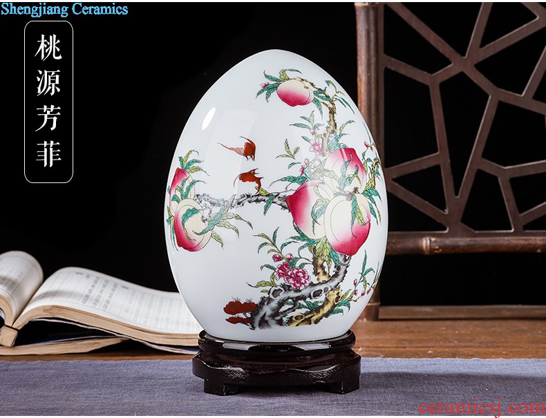 Jingdezhen ceramics flower vase creative modern new Chinese style home sitting room adornment TV ark furnishing articles