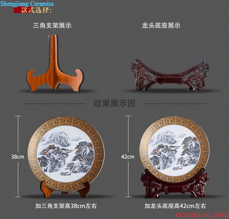 Archaize of jingdezhen ceramics craft vase hankage green rich ancient frame wine sitting room adornment home furnishing articles