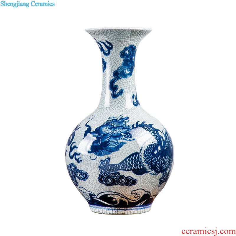 Jingdezhen creative home sitting room decoration plate desktop furnishing articles ceramics handicraft figure doors of the town house to ward off bad luck