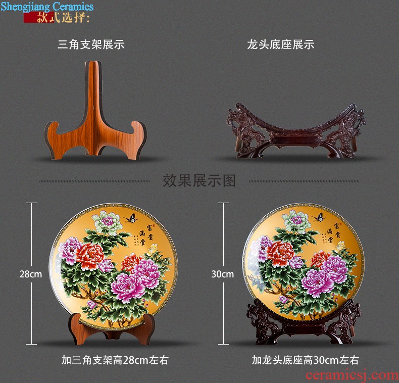 Jingdezhen ceramics hand-painted color bucket vase wine porch home decoration sitting room TV ark furnishing articles