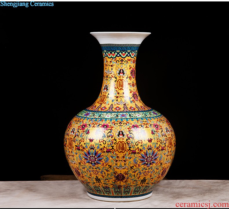 Jingdezhen ceramics vase furnishing articles flower arranging device small porcelain wine sitting room decorates porch decoration household act the role ofing is tasted