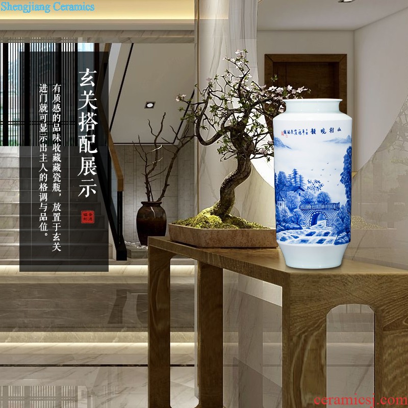 Jingdezhen ceramics hand-painted vases, flower arrangement wine porch home decoration sitting room TV ark furnishing articles