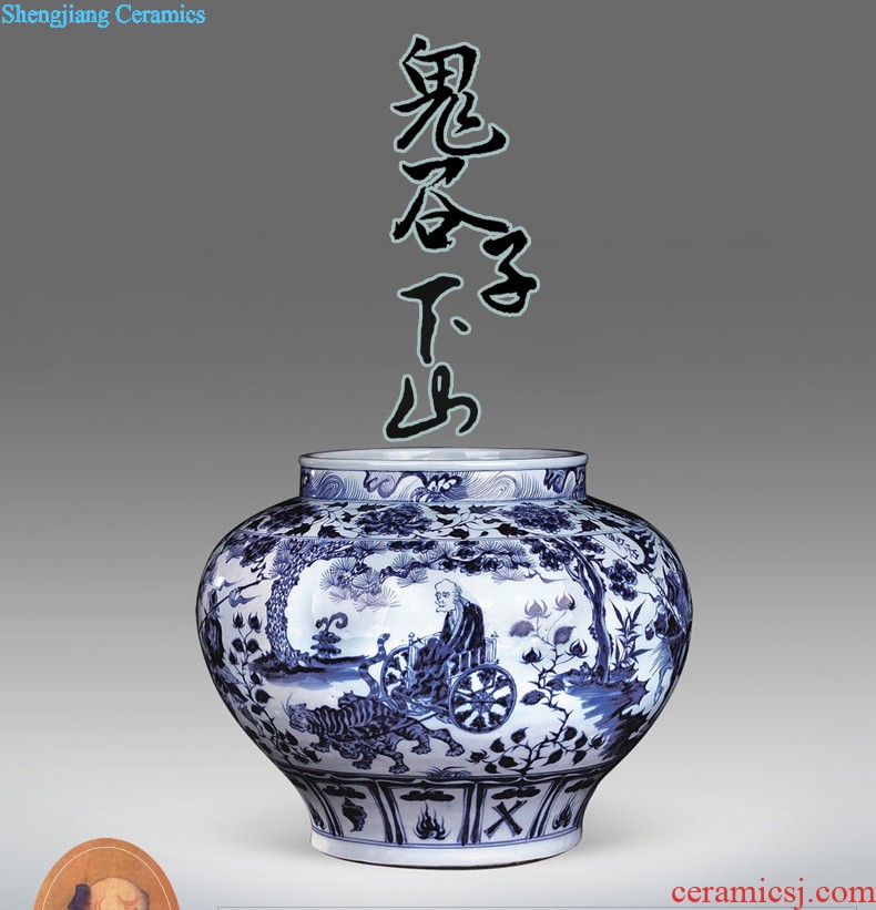 Kangxi porcelain gossip grain cup Nine domain jingdezhen antique hand painted sample tea cup ceramic tea set kung fu tea cups