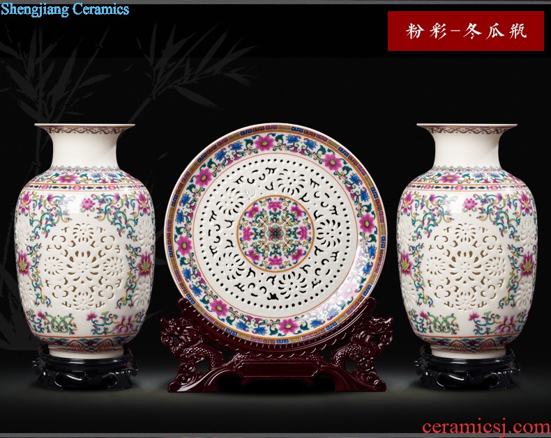 Jingdezhen ceramics furnishing articles hang dish sitting room ark Chinese arts and crafts decoration home decoration plate of town house