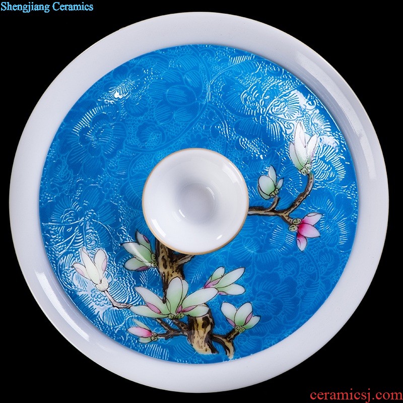 Bowl suit of jingdezhen ceramic tableware 4.5 inch tall bowl 6 inch rainbow noodle bowl creative household bone porcelain rice bowls