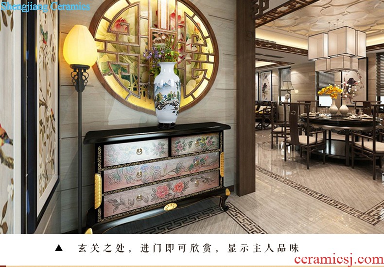 Jingdezhen ceramics furnishing articles act the role ofing is tasted household decoration of Chinese style decoration plate sitting room porch ark TV ark