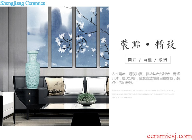 Jingdezhen ceramics hand-painted vases, flower arrangement wine porch home decoration sitting room TV ark furnishing articles