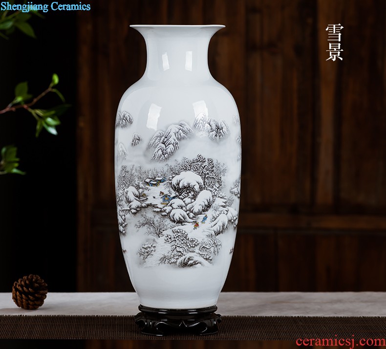 Jingdezhen ceramics furnishing articles act the role ofing is tasted household decoration of Chinese style decoration plate sitting room porch ark TV ark