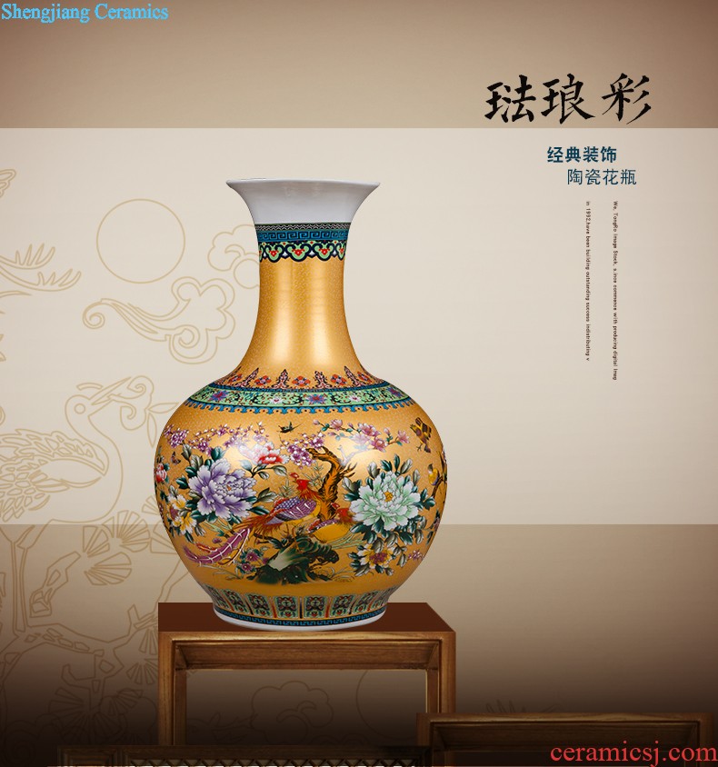 Jingdezhen ceramics vase furnishing articles flower arranging device small porcelain wine sitting room decorates porch decoration household act the role ofing is tasted