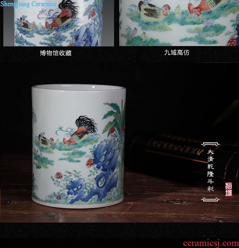 Nine domain Jingdezhen ceramic sample tea cup hand-painted color bucket RuYiBei personal master kung fu tea cups porcelain cups