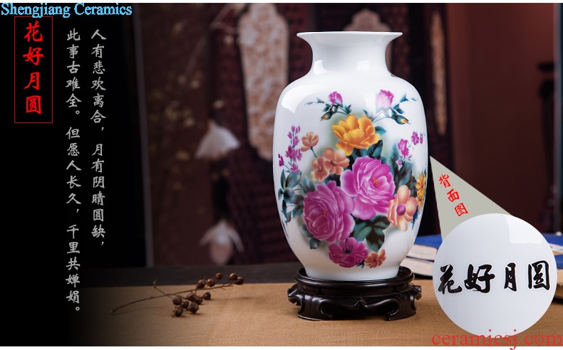 Jingdezhen ceramics new Chinese antique blue and white porcelain vase wine ark adornment home sitting room handicraft furnishing articles