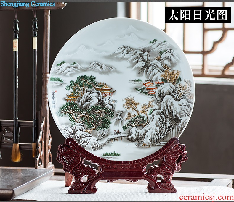 Jingdezhen ceramics powder enamel vase is contemporary and contracted creative furnishing articles home sitting room flower arrangement craft ornaments