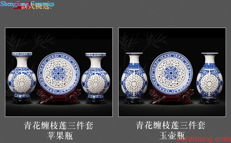 Jingdezhen ceramics furnishing articles hang dish sitting room ark Chinese arts and crafts decoration home decoration plate of town house