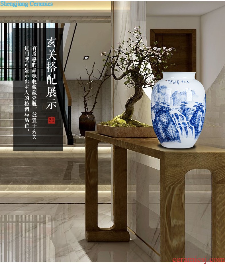 Jingdezhen ceramics furnishing articles act the role ofing is tasted household decoration of Chinese style decoration plate sitting room porch ark TV ark