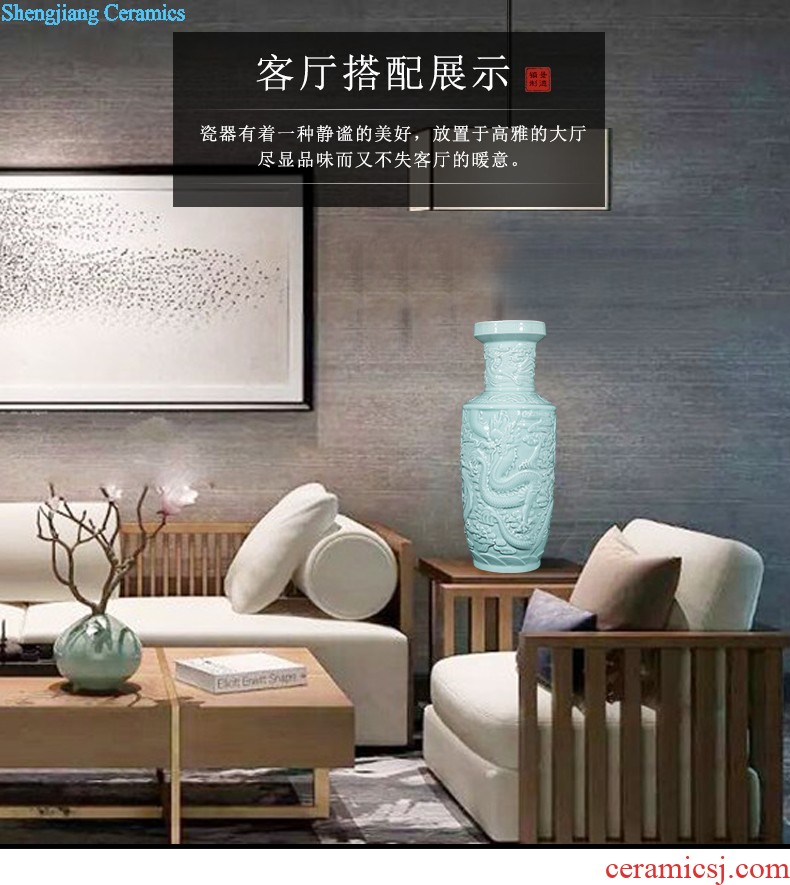 Jingdezhen ceramics hand-painted vases, flower arrangement wine porch home decoration sitting room TV ark furnishing articles