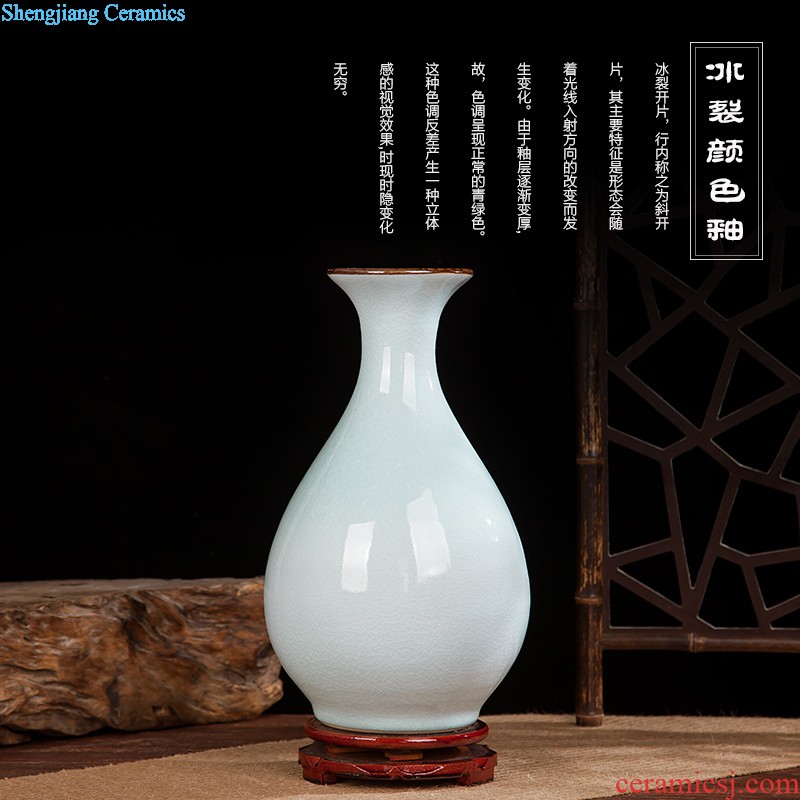 Jingdezhen vase furnishing articles living room contracted white large flower arranging ceramics vase decoration home decoration