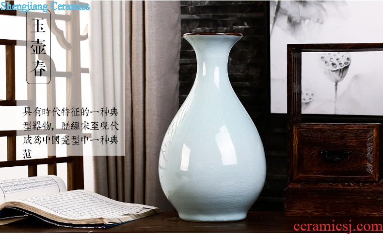 Jingdezhen vase furnishing articles living room contracted white large flower arranging ceramics vase decoration home decoration